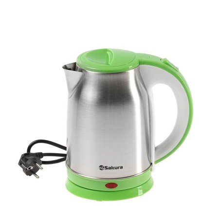 Electric kettle Sakura SA-2147G, metal, 1.8 l, 1800 watts, green