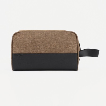 Lightning cosmetic bag, brown color-1