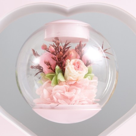 Table lamp "Heart Levitation" Led usb pink 24x22 cm Risalux-4