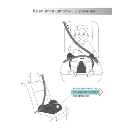 Boster Automobile Children's AMAROBABY EASY WAY, Group 3 (22-36 kg), red/black color-2