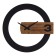 Wall clock, interior from metal "Troika", D-50 cm, silent