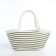Bag-touut without fastening, white/green color