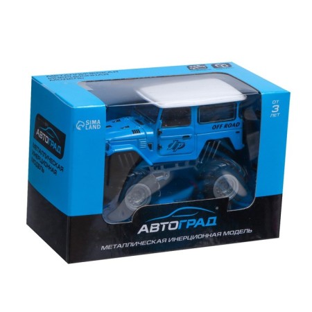 Metal machine "Big Foot", inertial, blue color-3