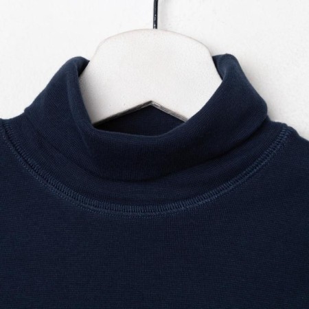 School turtleneck for a boy, dark blue color, height 122 cm-1