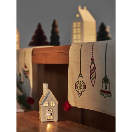 The Essential New Year path, with embroidery, size 45x150 cm-2