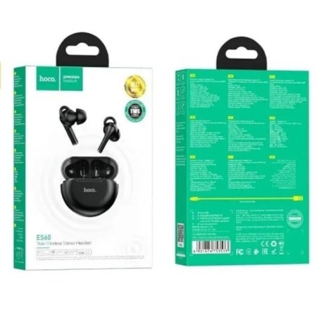 Hoco ES60 wireless headphones, vacuum, TWS, BT 5.1, 35/300 mAh, black-3