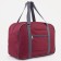 Road bag with lightning, external pocket, suitcase holder, burgundy color