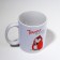 Ceramic Penguin mug, 320 ml, white color