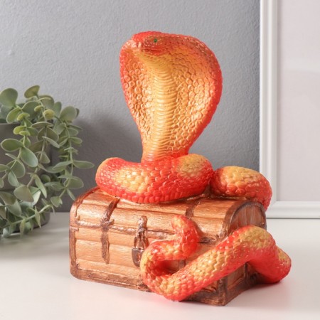 New Year's figure "Cobra on the chest" 20 x 17 x 12 cm.-1