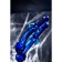 Sexus Glass bilateral phallimitator, glass, blue, 25 cm