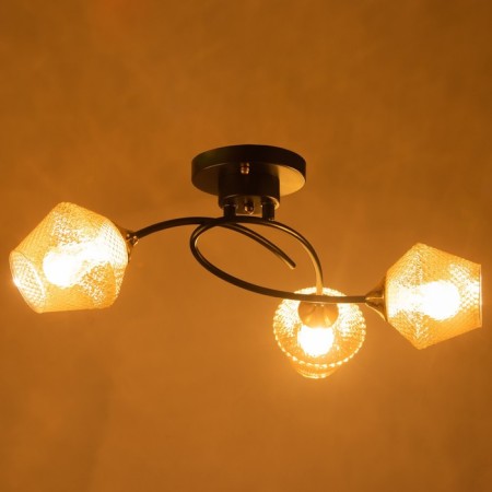 Tsota chandelier 3HE27 40W Black 38x38x28 cm Bayerlux-2