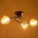Tsota chandelier 3HE27 40W Black 38x38x28 cm Bayerlux