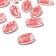 Acrylic bead "Hearts with an arrow", 18 × 6mm, set 10 g, red color