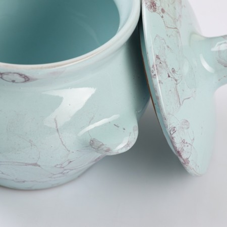 Ceramic pot for baking No. 5 with handles, 0.5l / 10x10.5cm, romance-2