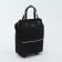 Road bag on wheels, external pocket, black color