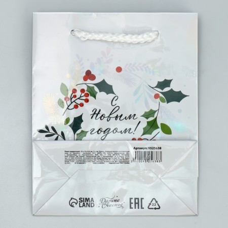 The holographic package "New Year's miracle", S 12 x 15 x 5.5 cm, New Year-6