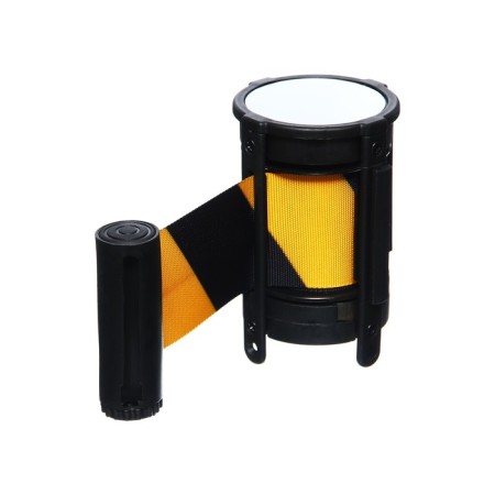 Cassette with an exhaust tape - 280 cm, height - 11 cm, width - 48 mm, yellow/black-1