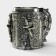 Stainless steel mug, 400 ml, silver color