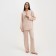 Female pajamas (shirt and trousers) KAFTAN "Triangles" Milk color, size 52-54