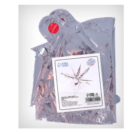 Foil ball 26 "Star 3d composite", the color is silver, under the air-1