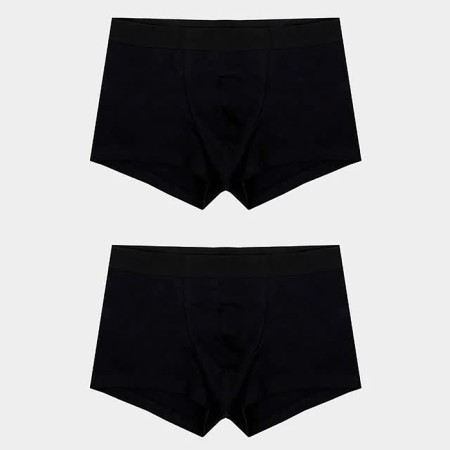 Set of men's panties boxers (2 pcs), black/black color, size 48 (m)-3
