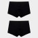 Set of men's panties boxers (2 pcs), black/black color, size 48 (m)