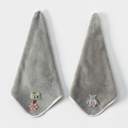 Raccoon “White” cleaning napkin, microfiber, 29 × 29 cm-3