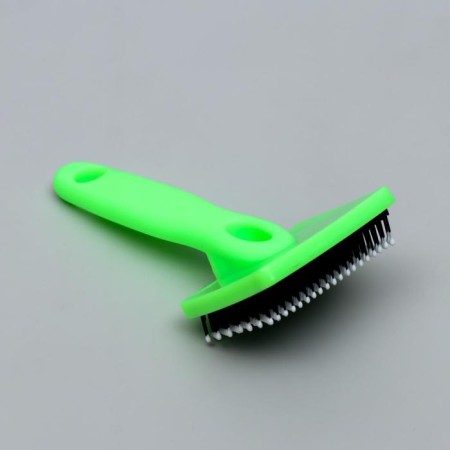 Pucker -plastic purel with rounded teeth, small, 6 x 13.5 cm, green-3