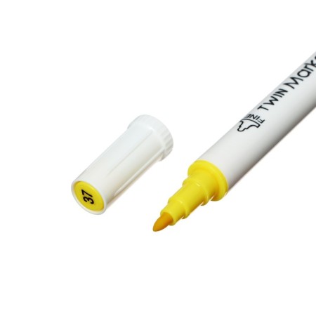 A set of markers, bilateral, bullet and beveled tips, 12 colors-3