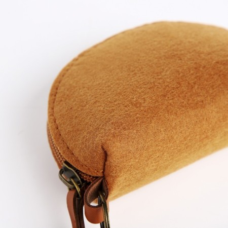 Women's wallet with lightning, brown color-1