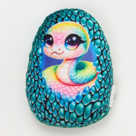 New Year! Soft magnet "Snake in the egg", green-1