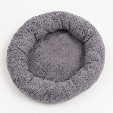 Lesse for dogs and cats "Comfort", soft fur, 45 x 35 x 11 cm, gray-1