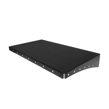 Metal shelf 400x220 mm for storing heavy cargo, wall, black-2