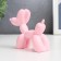 Souvenir Polystone "Air Ball - Dog" Direct pink 8x10x4 cm