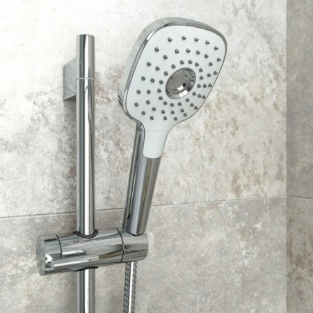 Shower watering can Iddis sena sen3f00i18, 3 modes, button, 112 mm, chrome/white-5