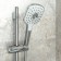 Shower watering can Iddis sena sen3f00i18, 3 modes, button, 112 mm, chrome/white