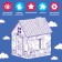 House coloring "My garage", 3 in 1