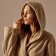 Terry robe with a hood Women's SL Home: Basic "Sabbia", Rr. M, 100% HL, 420 g/m2