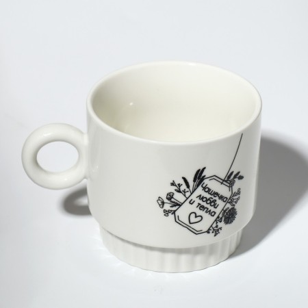 Ceramic mug "Cup of love", 250 ml, white color-2