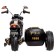 Electric car "Motorcycle Chopper", with a stroller, EVA, black color