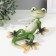 Polystone souvenir "Green Haeckon sunbathes" 18x14.5x8.5 cm