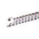 Set of end heads Stels 13638, 1/2 ", twelve-sided, CRV, 10-22 mm, 10 pcs.