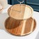 A dish for serving "Tropics", 2 tiers, d = 26 cm, d = 21 cm, acacia