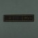 Chevron on Velcro “Blood Group II Positive”, 12 × 2.55 cm, Khaki color