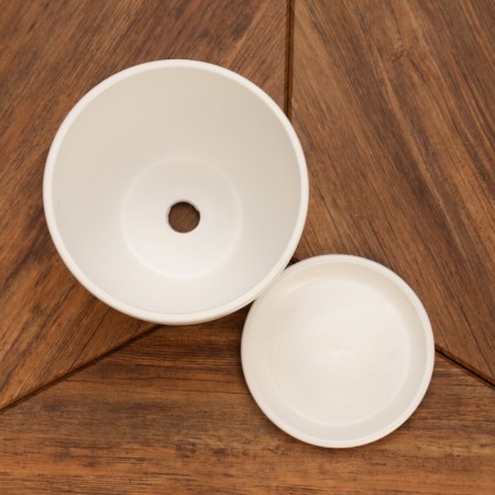 Flower pot "Color Gam" white 1.4l-3
