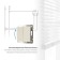 Two -clavy switch with self -return (ivori matt) W1122462