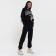 Women's costume (sweatshirt/pants), black color, size m (44)