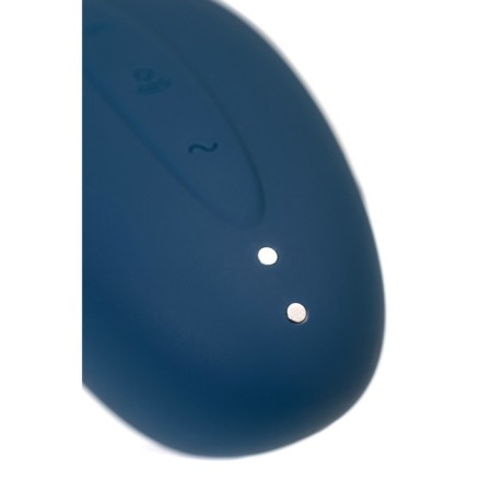 Vacuum-wave contactless stimulator of the Satiffyer Vulva Lover 2 clitoris, silicone, blue color-3