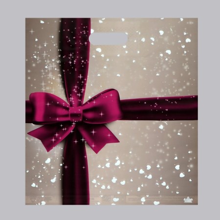 Package "Gift mother -of -pearl", polyethylene. with cut. pen, 38x45 cm, 60 μm set 5 pieces