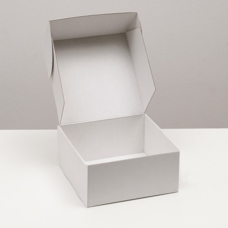 Self -assembly box, craft, white 25 x 25 x 12 cm-2
